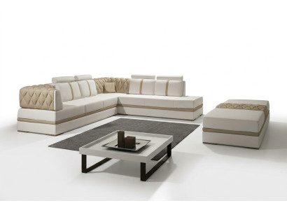 Sofá de cuero sofá conjunto de sala de estar sofá esquinero conjunto de esquina diseño moderno sofá nuevo A1128