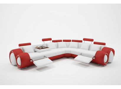 Sofá de cuero Sofá salón Sofá en forma de L Sofá de esquina Conjunto de esquina Diseño Sofá moderno A1163