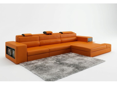 Sofá de cuero Sofá Sofá de salón Sofá de esquina Conjunto de esquina Diseño Sofá moderno B2006B