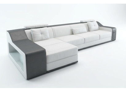 Sofá de cuero Sofá Conjunto de estar Esquina Sofá Conjunto de esquina Diseño Sofá Moderno B2017B