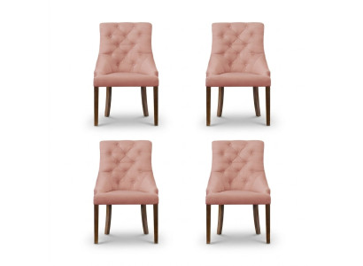 4x Sillones Chesterfield Lounge Club tapizados Sillas Sillas Conjunto de Asientos Apoyo