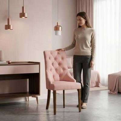 6x Chesterfield sillón lounge club tapizado silla sillas juego de asientos respaldo