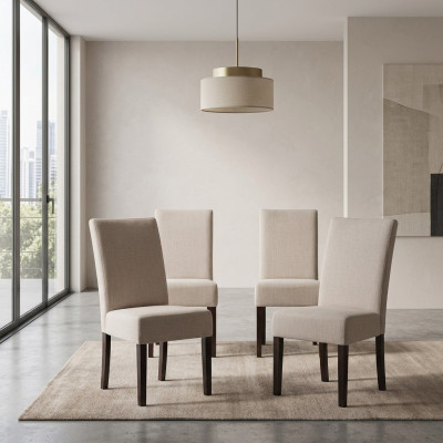 4x Set de sillas acolchadas conjunto de sillas de espera para consultorio, despacho, consultorio, sala de espera.