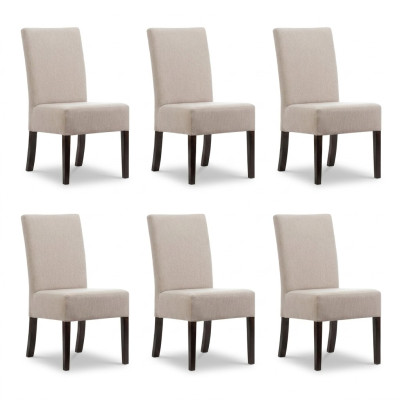 6x Conjunto de sillas acolchadas para asientos de salón, sala de espera, despacho, consultorio, sala de estar o club.