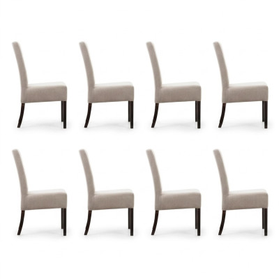 8x conjunto de sillas acolchadas para salas de espera, bufetes, consultorios, salas de estar y clubes.