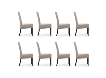 8x conjunto de sillas acolchadas para salas de espera, bufetes, consultorios, salas de estar y clubes.