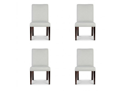 4x sillas silla cojín diseño lounge club asiento respaldo conjunto sillón nuevo