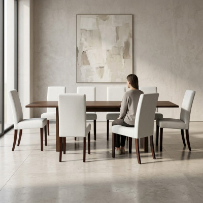 8 sillas silla acolchada diseño salón club asiento respaldo juego sillón nuevo