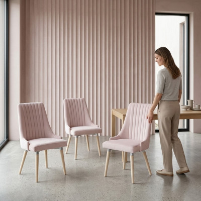 4 sillas silla tapizada moderno conjunto diseño sofá reposabrazos sillón completamente nuevo