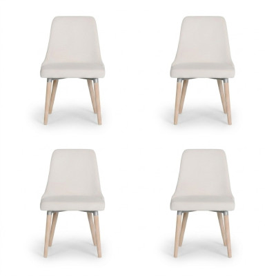 4x Juego de sillones de diseño para asientos, conjunto de sillón de salón de salón sillón club.