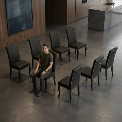 8x sillas Chesterfield silla tapizada sillón silla diseño asiento conjunto de club nuevos.