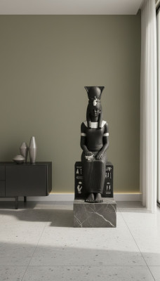 Estatua del faraón egipcio escultura figuras esculturas decoración decorativa figura 123cm