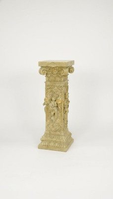 Diseño de columna Amoretten esculturas figuras decoración soporte de pedestal de flores.