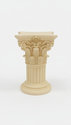 Columna de medusa Columnas romanas Escultura de mármol Figura Decoración Soporte 1021