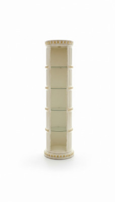 Vitrina Bar Esquina Estante Vidrio Ánfora Fase de Piso Columna Armario Vitrinas Estantes 1860