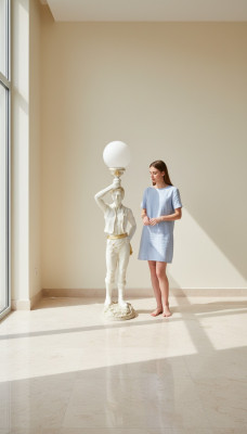 Diseño lámpara de pie lámpara lámparas luces soporte XXL escultura figura estatua