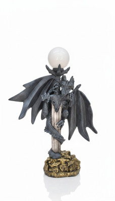 Lámpara de pie gótica XXL Design lámpara de pie lámpara de pie lámparas de dragón 143 cm