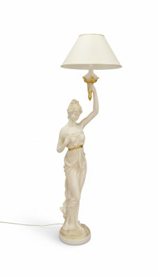 Escultura Lámpara de pie de diseño XXL Lámpara de pie Sala de estar Luces 183cm