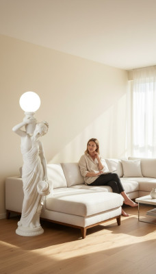 Lámpara de diseño XXL Luminaria Lámpara 143 cm Iluminación clásica P6922x143