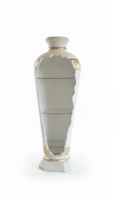 XXL Medusa estilo antiguo vitrina bar jarrón de suelo armario vitrina columna 153 cm nuevo.
