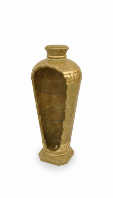 XXL Medusa Estilo Antiguo Vitrina Bar Jarrón de Piso Armario Vitrina Columna 127cm Nuevo