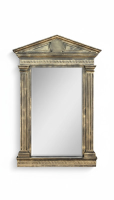 Espejo de pared espejo Baño Pasillo Diseño Salón Medusa Estilo antiguo Vidrio Vintage Columnas