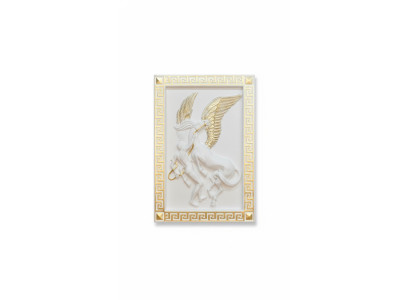 Pegasus Relieve de Pared Estilo Antiguo Pintura Relieve de Pared Antigua Artesanía Imagen de Caballo