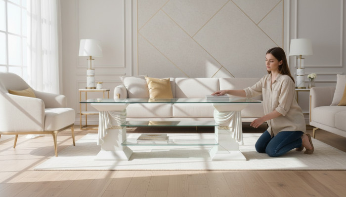 Clásico mueble para televisión RTV Sideboard, mesas de TV, mesa de televisión, estante Medusa, vitrina.
