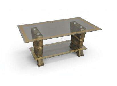 Diseño Medusa Mesa de centro Mesa de vidrio Mesa Mesa auxiliar Sofá Clásico XXL Nuevo