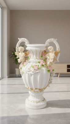 Diseño Maceta de Flores Decoración de Vasos XXL Hecho a Mano Decoración Copa Cáliz 70cm