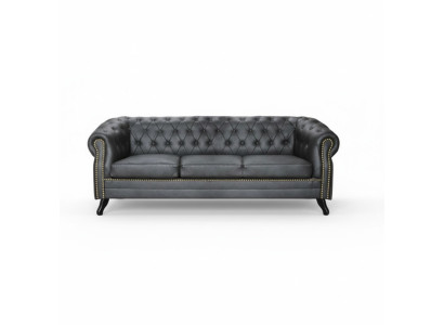 Chesterfield conjunto de sofás sofá 3+1+1 conjunto de sofás tapizados sofás de cuero tela