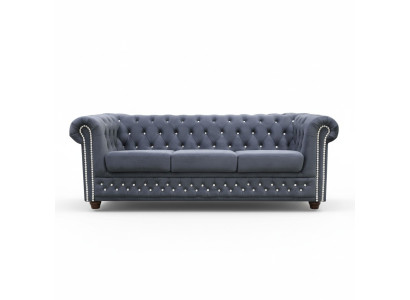 Chesterfield sofá de cuero sofá sofá tapicería 3+1 función de cama sofá cama