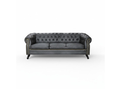Conjunto de sofás Chesterfield 3+2+1 Glasgow, Juego de tapicería de sofá nuevo