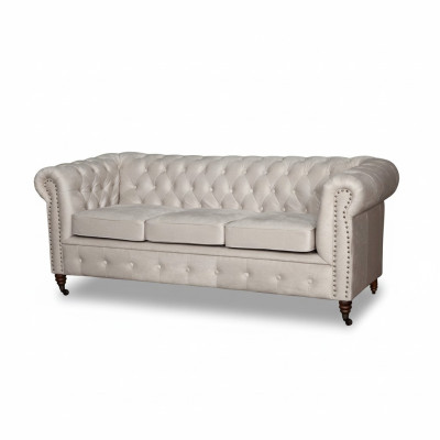 Conjunto de sofás Chesterfield 3+2 Oxford Sofá Tapizado Set Sofás Nuevo