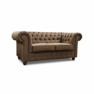 Chesterfield Oficina Sofá Sofá Diseño de tela Asiento Acolchado Sofás Cambridge