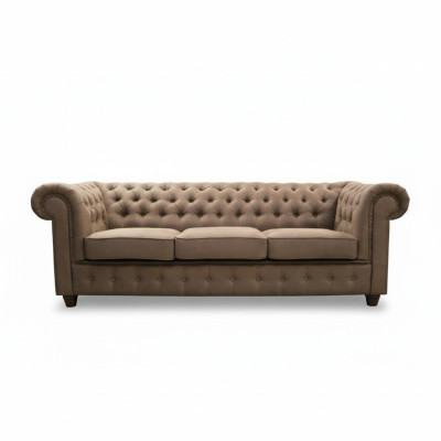 Chesterfield Cambridge de 3 plazas con función de cama Sofá tapizado Sofás nuevos