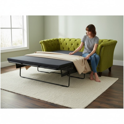 Chesterfield sofá cama 2 plazas sofá con función de cama sofás tapizados