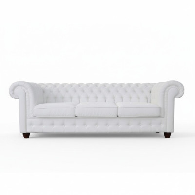 Chesterfield Mello sofá de 3 plazas con función de cama sofá acolchado sofás sofá.