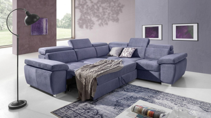 Sofá modular XXL con tapicería, rincón de asiento acolchado, juego de dormitorio, sofás y camas.
