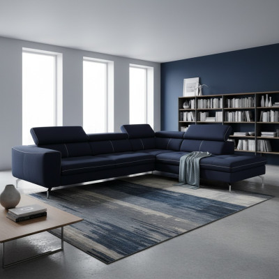 Sofá esquinero XXL acolchado asiento acolchado cama conjunto de salón sofás.