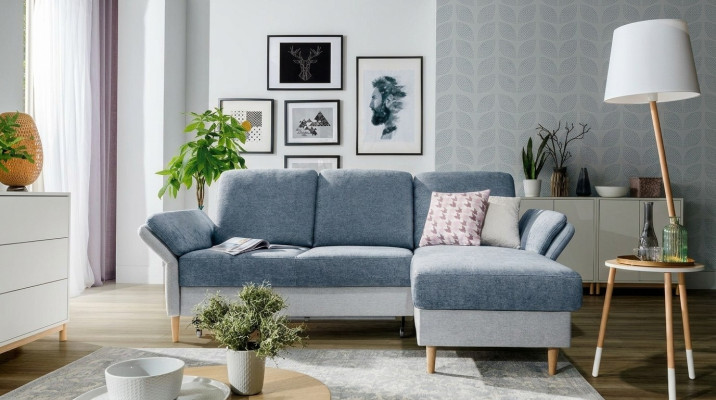 Sofá de esquina elegante y con estilo en un diseño moderno a un precio asequible