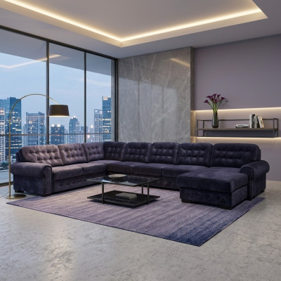 XXL sofá cojín esquina para dormir cojín conjunto paisaje de sala sofás sillones