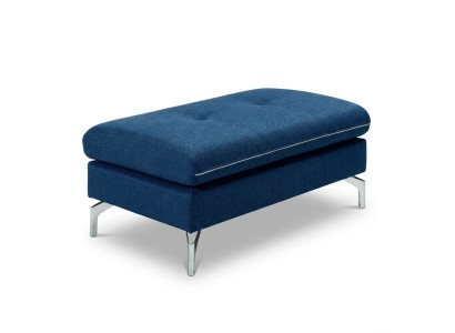 XXL Club puf de tela para pies Lounge puf otomano de textil.