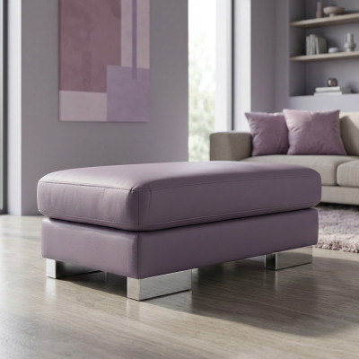 XXL Club Taburete Club Lounge Puf Puf de Cuero Otomano Diseñador Textil