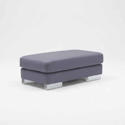 XXL Club Taburete Club Lounge Puf Puf de Cuero Otomano Diseñador Textil