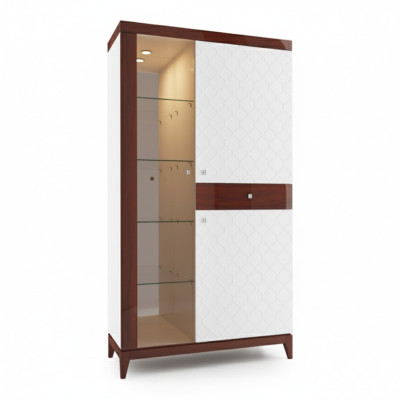 Vitrina de diseño moderno, armario de vidrio, vitrina expositora decorativa, estantería.