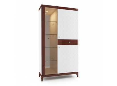 Vitrina de diseño moderno, armario de vidrio, vitrina expositora decorativa, estantería.