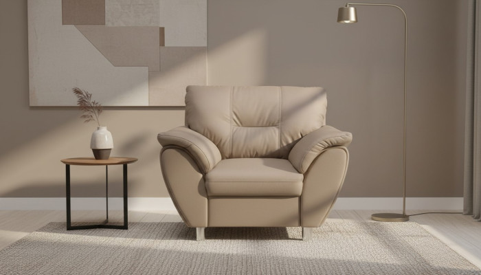 Diseño de sillón club de relajación, sofá lounge, silla, sillón de televisión, sofá tapizado en tela de 1 plaza.