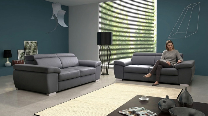 Diseño acolchado asiento sofá de 2 plazas juego de sofás sofás tela textil nuevo