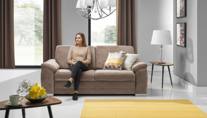 Sofá de diseño Sofá Tapizado 3 plazas Sofás Conjunto de sofás Tela Nuevo